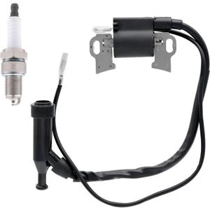 FitBest Ignition Coil & Spark Plug for Honda GX240 GX270 GX340 GX390 8HP 9HP 11HP 13HP, Predator 212, Lawnmower, Generator, Tractor, Engine Replacement, OEM 30500-ZF6-W02