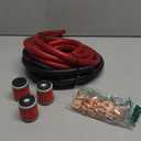 6 AWG Gauge Wire UL1015 Battery Power Tinned Oxygen Free Copper OFC Welding Cable Boat Inverter Red Black Total 13.1FT and Lugs Terminal Connectors with Heat Shrink Tube