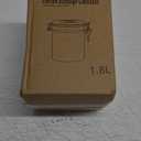 INFTYLE Coffee Canister with Airtight Lid, 22oz, 60 fl oz White, Stainless Steel Air Tight Lid Container with Date Tracker and Scoop Food Storage Jar for Grounds Coffee, Beans, Flour, Cereal (White)