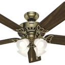 Hunter Fan Company Studio Series Indoor Ceiling Fan with LED Lights and Pull Chain Control, 52"