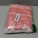 BAY LAUREL Turkish Beach Towel with Travel Bag 39 x 71 Quick Dry Sand Free Lightweight Large Oversized Towels Light (Red)