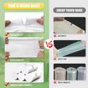 T.FORING 13 Gallon Tall Kitchen Trash Bags - 110 Count Clear Plastic Garbage Bags Unscented Trash Can Liners Strong Waste Basket Bags 49.2 Liter for Home and Office Bins