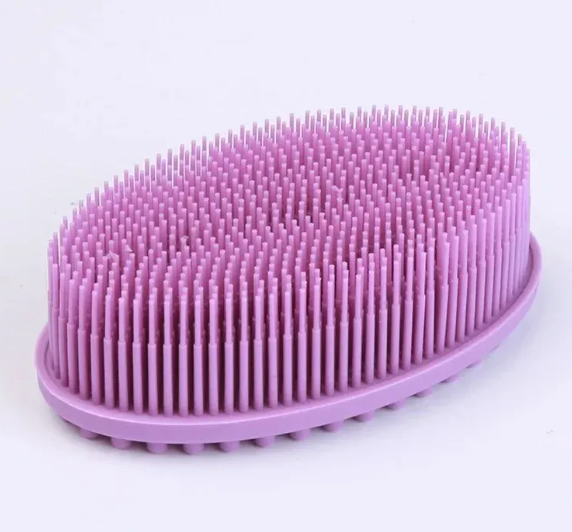 Pack Of 3 Body Brushes Silicone Body Massager Shampoo Scalp Massage Brush Hair Washing Comb Bath
