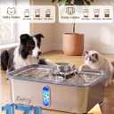 Kastty 17L/4.5Gal Stainless Steel Dog Water Fountain for Large Dogs