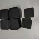 Bed Risers Furniture Risers Heavy-Duty Rectangular Adjustable Block Lift to 3 inches and 4.3 inches Desk, Sofa, Chair Legs, Refrigerator, Washing Machine Support up to 4000 pounds (2 layer(3inches), Square-black-4 Pack)