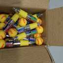 LiYiQ 25 Pcs Softball Multicolor Pen in One Cartoon Cute Fun 4-in-1 Cute Pens Bulk Kawaii Softball Shape Cool Ballpoint Pens Fun Gifts