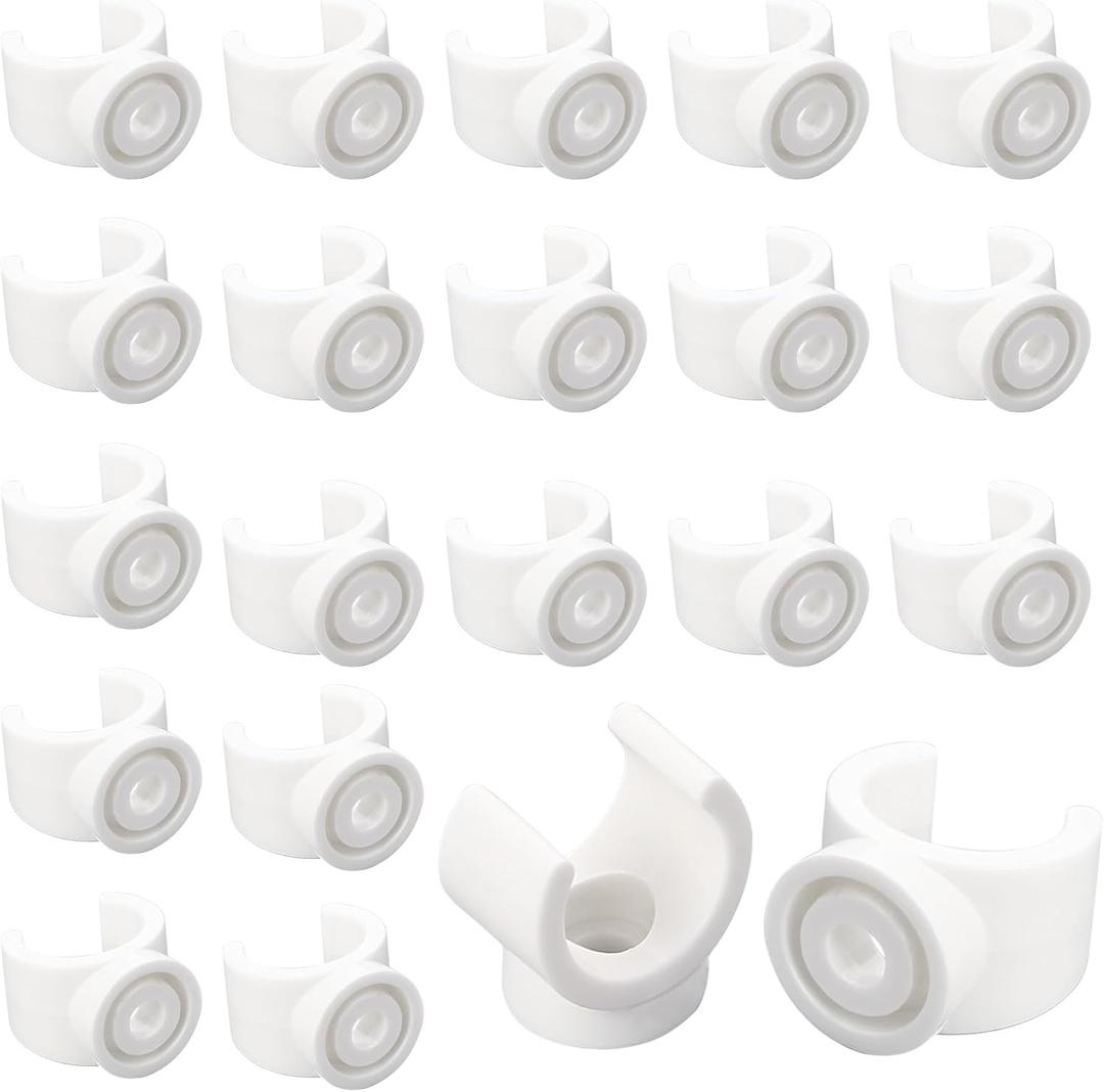 3/4 Inch Pipe Clamps, 50 Pack 20 mm PEX Clips Hangers Plastic Pipe Clamps Tools U Hook PEX Clamps PVC Water Pipe Support Holder Socket for Fixing Pipes