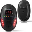 Carbon Monoxide Detectors and Natural Gas Detector, Carbon Monoxide Detectors Plug in, Dual Alarms Gas Leak Detector with Light - Natural, Co Leak Detection for Home, RV Essentials, Black, 1Pcs