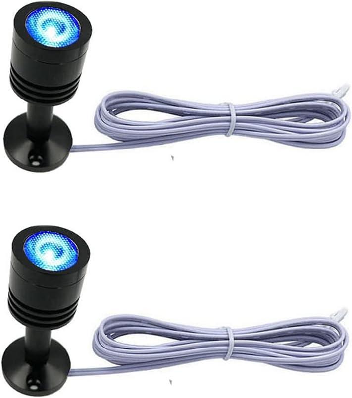 Taysing LED Mini Spotlight Indoor Picture Lights Artwork Lighting Art Lights Without Power Supply 2 Pack (Blue)