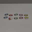 Skylety 10 Pcs Bike Fidget Chain Flippy Bulk Mini Chain Key Ring for ADHD Stress Relief Flippy Key for Adults