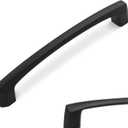 10 Pack 5 Inch Kitchen Cabinet Handles Matte Black Cabinet Pulls Zinc Alloy Drawer Pulls Solid Kitchen Hardware