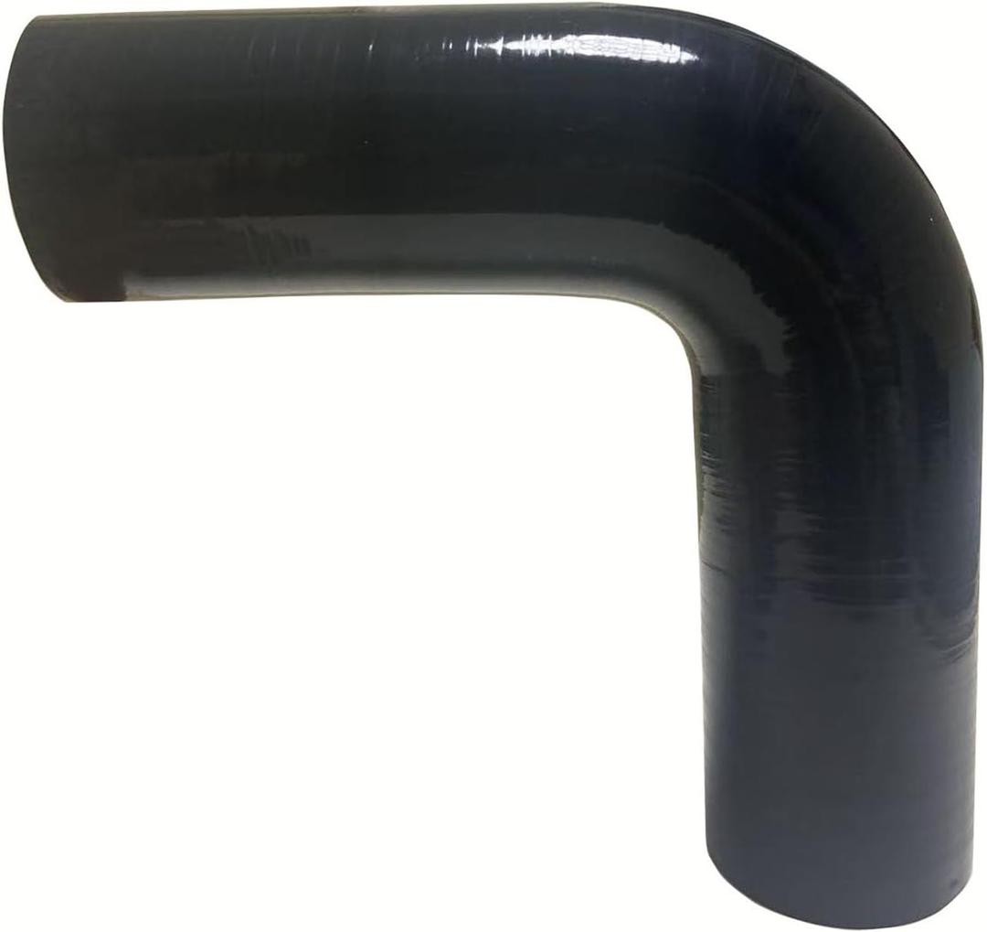 ID 2.5" 90 Degree Silicone Hose Elbow Coupler 7" Leg Length Universal 4-Ply Reinforced Silicone Straight Turbo Pipe Elbow Intake Radiator Hose