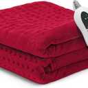 GENIANI Electric Heating Pad for Back Pain & Cramps Relief, Electric Throw, Auto Shut Off, Machine Washable, Moist Heat Pad for Neck & Shoulder - Mothers Day Gifts, 12x24 Viva Magenta
