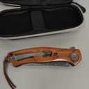 Aubey wooden pocket knife with black case