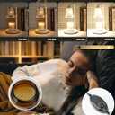 Candle Warmer Lamp with Timer Dimmable, Birthday Gifts for Women Mom, House Warming Gifts New Home Decor, Wax Melt Warmer for Jar Candles with 2 Bulbs (White)