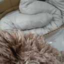 Bedfolks Waterproof Crate Bed, Plush Dog & Cat Bed with Removable Washable Cover, Faux Fur Kennel Pad, 23"x18", Brown