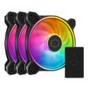 Cooler Master MF120 Halo 3in1 PC Case|Liquid Cooler|Air Cooler Fan, 120mm Fan, Dual-Loop aRGB Rings, Dynamic PWM 2,050 RPM, Air Balance Blades, aRGB Lighting, Hybrid Frame