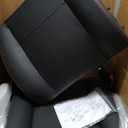 Universal Forklift Seat, Fold Down Tractor Seat with Adjustment Armrest, Safety Belt and Operator Position Switch, Excavator Skid Loader Backhoe Dozer Telehandler