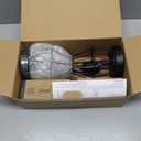 12V RV Wall Sconce with Metal Shade, Bedside Reading Lamp with Replaceable E26 LED Bulb, Interior Light for RV, Marine