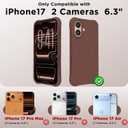 Magnetic for iPhone 17 Case, Compatible with MagSafe, [Integrated Silicone Camera Control Cover] [Screen Protector], 2X MIL-STD Drop Protection Shockproof Phone Case 6.3 inch, Caramel Brown