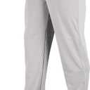 CHAMPRO Boys' Youth MVP Open Bottom Relaxed Fit Baseball Pants (X-Small, Grey)