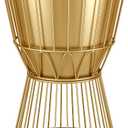 Gold Planter Stand with Pot 12" - Decorative Metal Plant Holder Stand Indoor, Gold Plant Stand Modern Flower Potted Rack for Corner Display, Living Room, Office, Modern Home Decor - 17.5" Tall