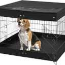 VEVOR Dog Playpen, 4 Pcs 24 x 36 in Panels Foldable Metal Pet Exercise Pen, Dog Fence Indoor and Outdoor Pen with Door, Top Cover, and Bottom Pad, Pet Playpen for Dogs, Cats and Other Small Animals