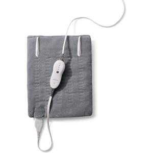 Sunbeam Premium Sunbeam Heating Pad with Compact Storage, Standard Size, Gray (12 x 15 Inch, Grey)