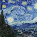 Baocicco 12x10ft Vincent Van Gogh Artwork Starry Sky Backdrop Famous Post-Impressionism Oil Painting Photography Background Wallpaper Decoration Birthday Party Baby Shower Wedding Photo Studio Props