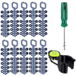 10 Pack Rotor Adjustment Tool Set Compatible with Rain Bird 5000 Sprinkler Heads, Rotor Nozzle Trees with Hold up Tool and Screwdriver for Lawn Irrigation Sprinkler System