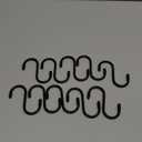 3 Inch Vinyl Coated S Hook,S Hooks for Hanging Plants ,10 Pack Non Slip Heavy Duty S Hooks ,Small Rubber Coated Steel Metal Black Closet S Hook for Hanging Jeans Plants Jewelry Pot Pan Cups Towels