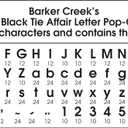 Barker Creek 2" Letter Pop-Outs 2-Pack, Black Tie Affair, Jazz Up Your Bulletin Boards with These Colorful Letters, 1352 Upper and Lowercase Letters, Numbers & Punctuation Marks, 2" (3654)
