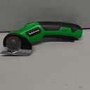 Cordless Electric Scissors Box Cutter 2 Rotary Blades  4V Duty Rechargeable Cardboard Cutter, Storage Box & Fabric Scissor With Safety Lock, USB Cable  For Plastic, Carpet, Leather, DIY Crafts