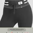 BALEAF Women 8" Biker Shorts with Pockets, High Waisted Workout Short Tummy Control Yoga Gym Spandex Running Volleyball (Black, XS)