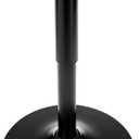 Height Adjustable Bar Table Base with Gas Lift and 360 Swivel, 27.5" to 35.4", 15" Round Cast Iron Pedestal Base Only for Pub Bistro Cafe Cocktail Kitchen Counter Home Bar Tables, 500 Lbs Capacity