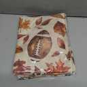 3 x Artoid Mode Rugby Maple Leaves Football Fall Table Runner, Seasonal Harvest Autumn Kitchen Dining Table Decoration for Home Party Decor 13x72 Inch