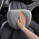 car headrest Pillow, car Neck Pillow for Driving, 11.8x7.5 inches Head Rest Pillow for car,Fits Most car Models, Suede Fabric with Polyester Fiber Filling(Grey,Neck Pillow 1P)