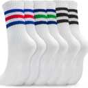2 x Pilates Socks for Women Non Slip, Cotton Crew Grippy Yoga Socks with Grips for Maternity Hospital Workout, 3 Pairs