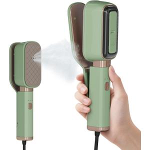 Handheld Press Steamer for Clothes, 3-in-1 Mini Travel Press Iron, 180 Rotatable, 1000W 15s Fast Heat-Up, Portable Garment Wrinkle Remover for Collars & Cuffs (120V Only)