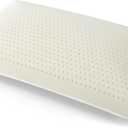 Talalay 100% Natural Premium Latex Pillow,Bed Pillow for Sleeping with Removable Cotton Cover, Helps Relieve Pressure, Breathable, Pressure Relief, Durable, Best Gift (Standard (Medium))