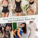Shapewear Bodysuit for Women Tummy Control Butt Lifter Trainer Postpartum Stomach Body Shaper Slimming Girdles, Medium