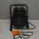 Buyplus Greenhouse Heater with Digital Thermostat, 1500W Outdoor Heaters for Patio, Overheat Protection & 3S Fast Heating, Electric Space Heater for Patio, Garage, Greenhouse, Flower House, Silver