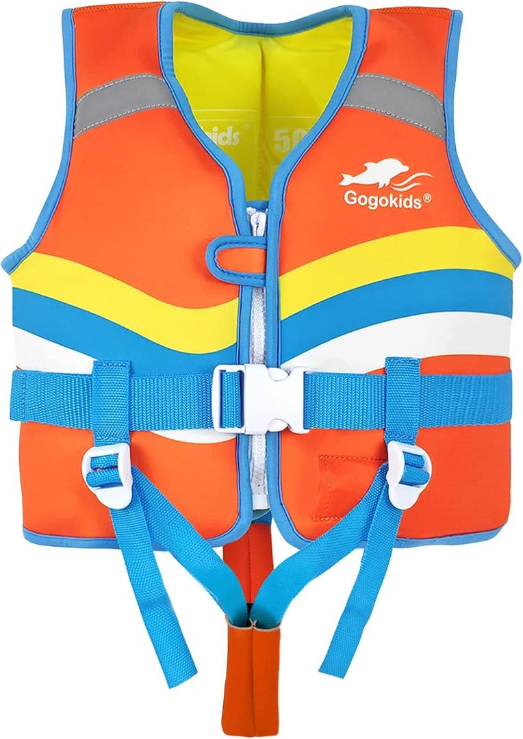 Gogokids Kids Float Jacket Swim Vest - Children Flotation Swimsuit Boys Girls Buoyancy Swimwear Swimming Learning
