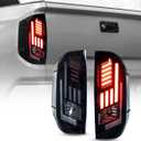 Nixon Offroad Sequential Tail Lights, LED Taillights Assembly for 2014-2021 Toyota Tundra, LED Sequential Turn Signals, DRL, Brake Lights Tail Lamps Sets, Passenger & Driver Sides (Smoke Lens)