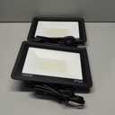 100W Flood Lights Outdoor,12000LM Bright LED Work Light,IP66 Waterproof Outdoor Lights with Switch and 6.5FT Plug,6500K Daylight White Outside Lights for YardGarage,Garden,Stadium(2 Pack)