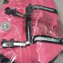 VIVAGLORY Rip Stop Dog Life Vest, Swimming Vest with Handle, Buoyancy for Doggy Puppy, Dog Life Jacket for Swimming & Boating, M, Pink