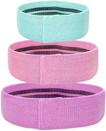 Squat Resistance Bands Fitness Workout Fabric Belts for Legs and Butt Non-Slip Stretch Hip Bands Booty Exercises, Yoga/Pilates, Bodybuilding Training (Small)
