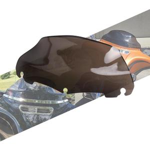 Motorcycle 9 inch Wave Windshield Windscreen Fit for Harley Touring Street Glide FLHX Electra Glide FLHT Ultra Limited FLHTK Tri Glide FLHTCUTG 2014-2025 (Smoke)