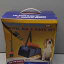 Dog Pooper Scooper Swivel Bin & Rake Kit with 55 Waste Bags, 46" Long Handle Adjustable Portable Non-Breakable Poop Scooper Easy to Clean Pet Waste