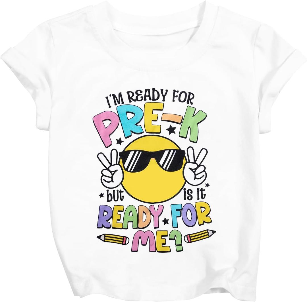 First Day of School Shirt Toddler: in My Preschool Era Shirt Kids - Cute Back to School Toddler Girl Tee (White)